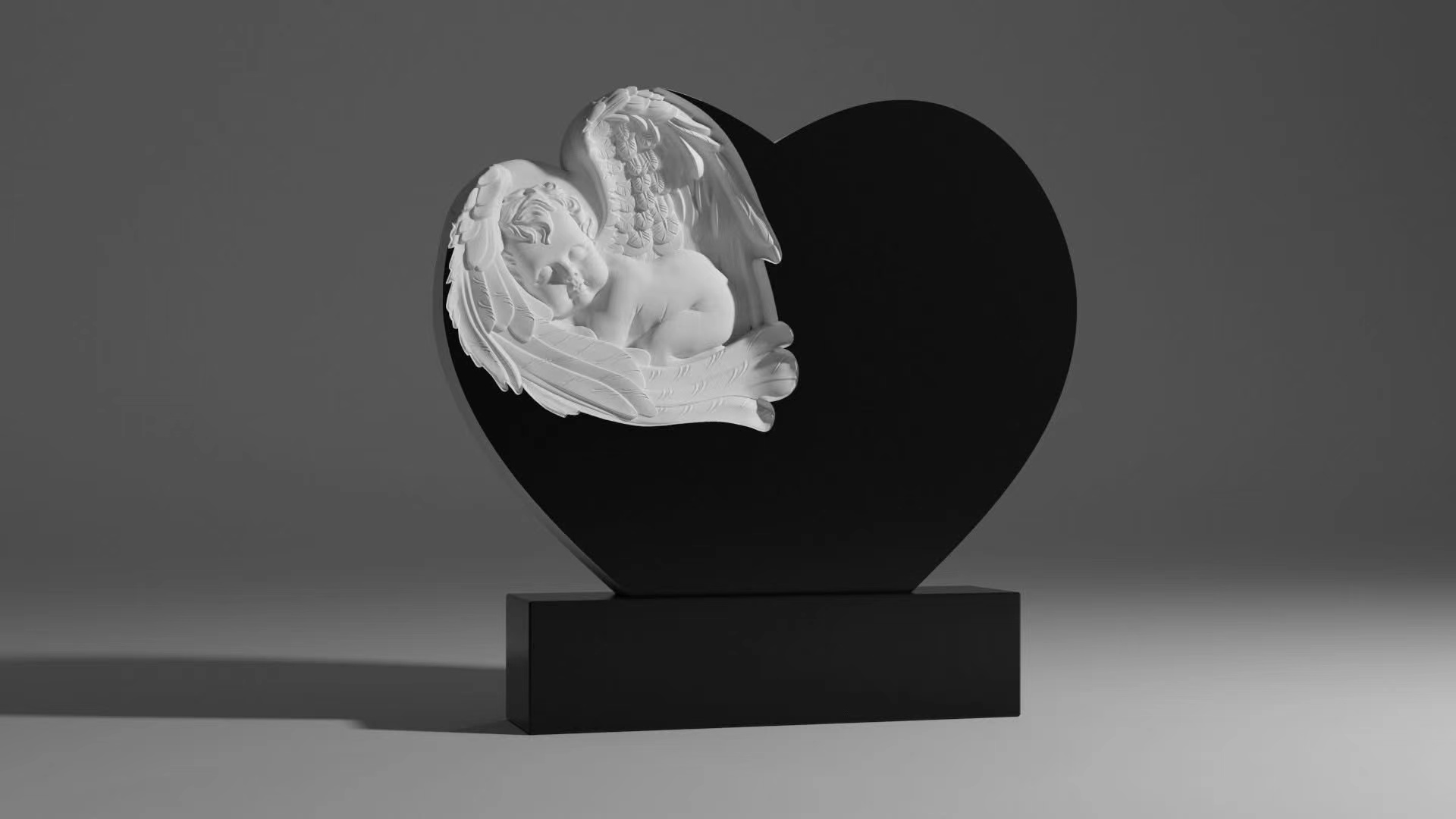 Txinako Xingyan Errusiako estiloa Love Guardian Angel Art Tombstone